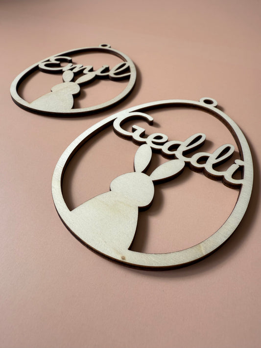 Anhänger personalisiert | Ostern | Ei 1 Stk.