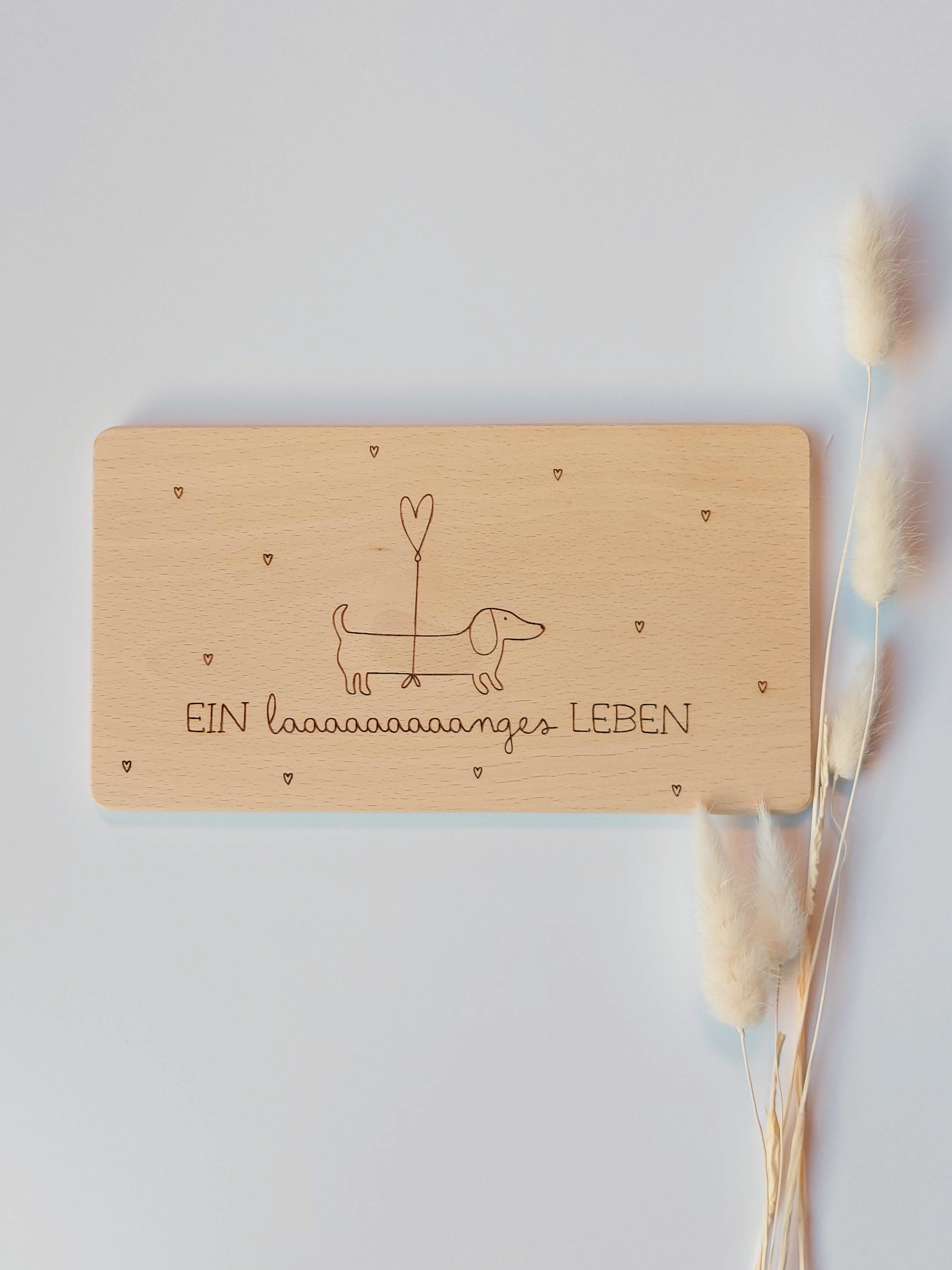 Brettchen "Ein laaaanges Leben" | Geburtstag| Dackelliebe