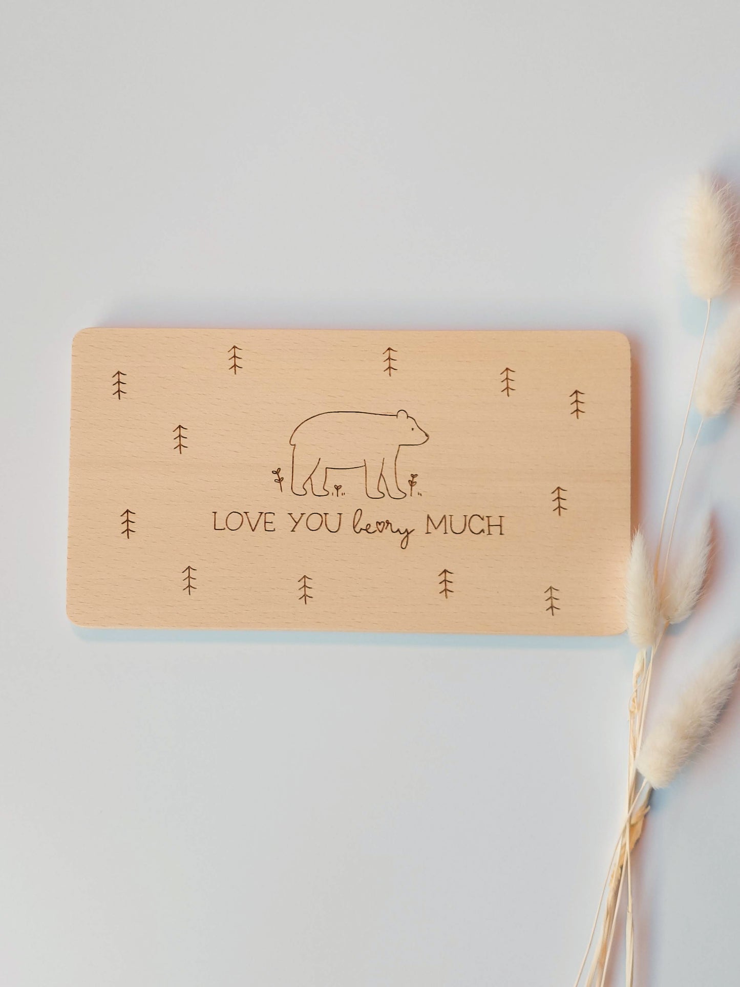 Brettchen "Love you BEARy much" | Liebe | Freundschaft