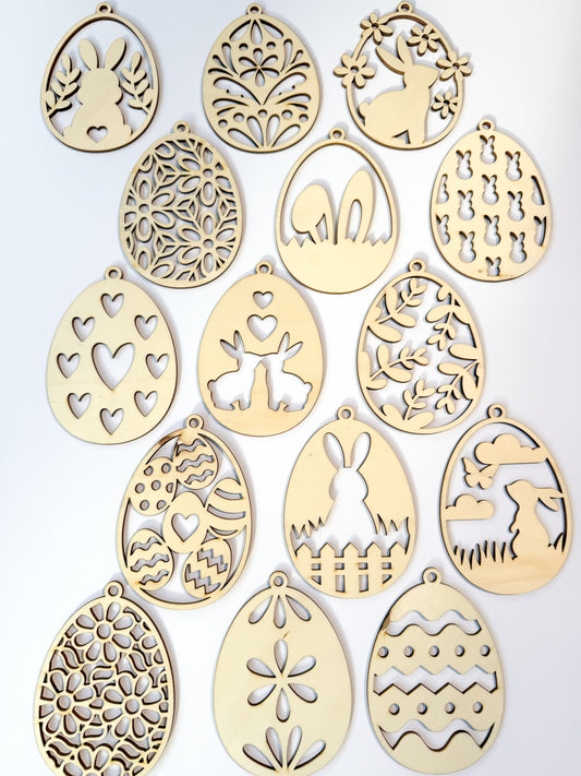 Bastelset-Anhänger | zum Anmalen | 6er oder 15er