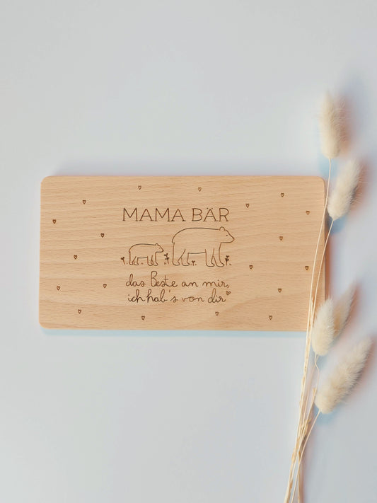 Brettchen "MAMA Bär" | Muttertag