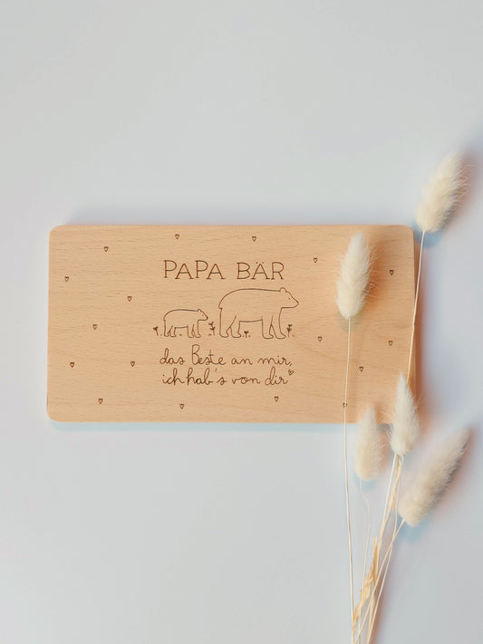 Brettchen "PAPA Bär" | Vatertag
