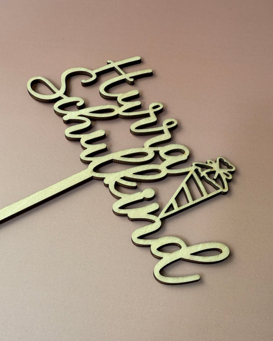 Einschulung  | Caketopper "Hurra Schulkind"