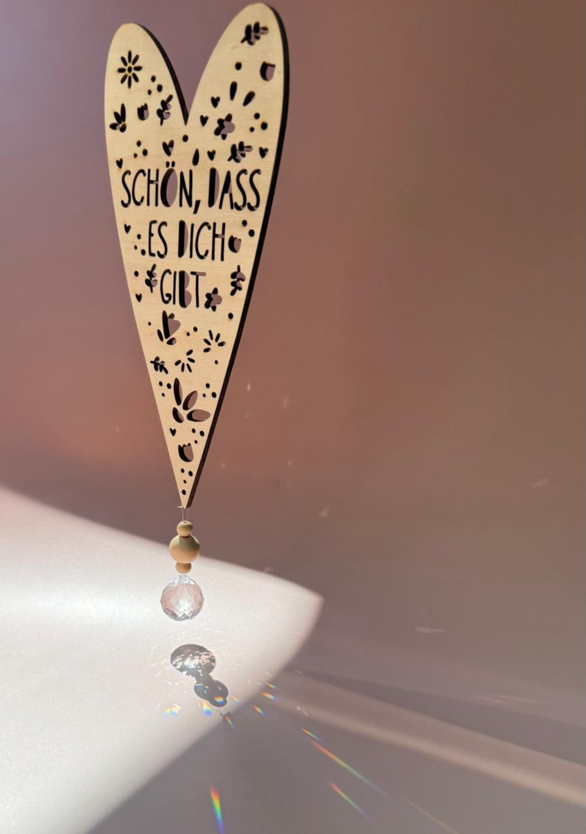 Deko-Herz | auf Wunsch mit Sonnenfänger