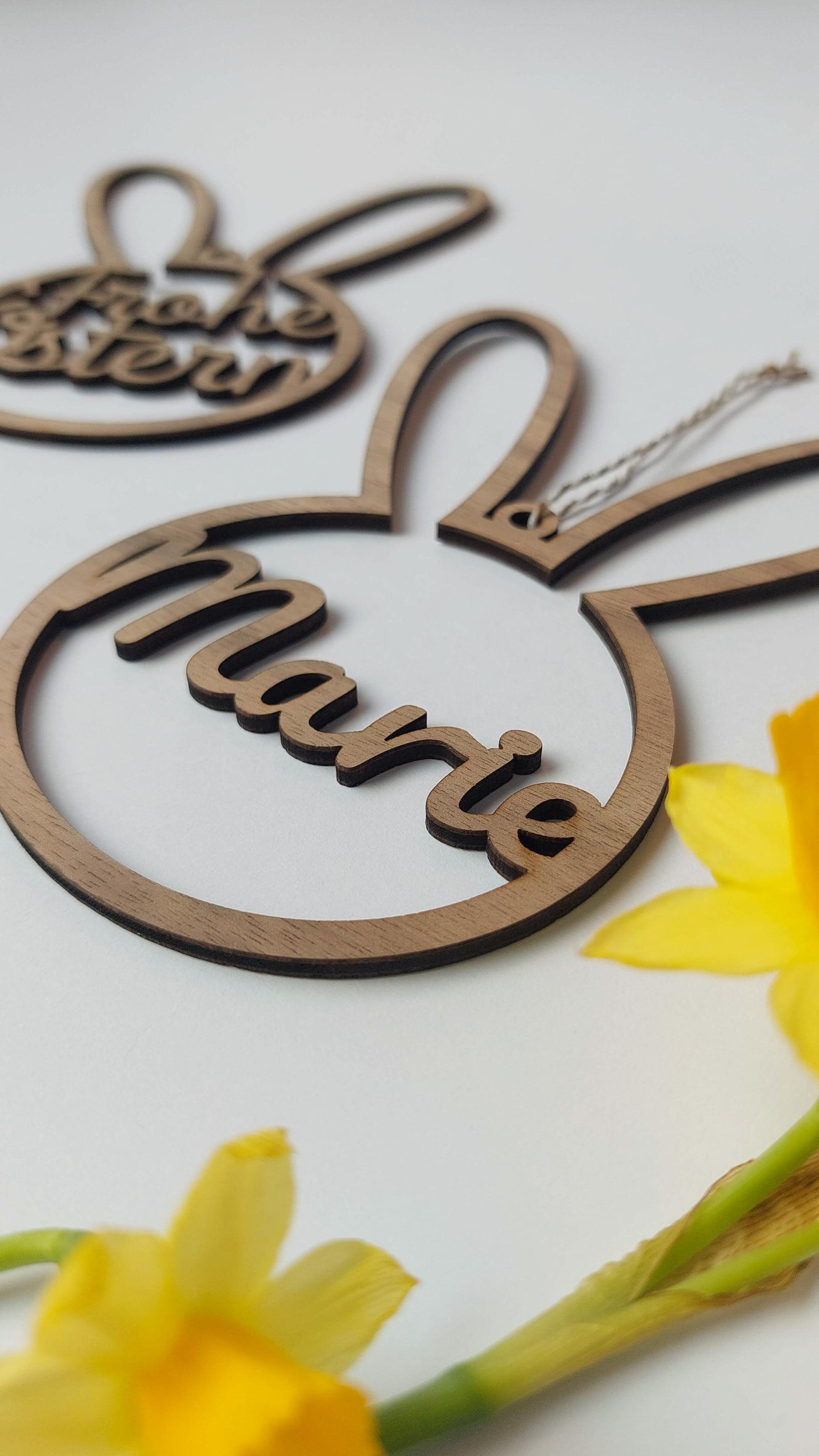 Personalisierter Anhänger | Osterdeko | Hase